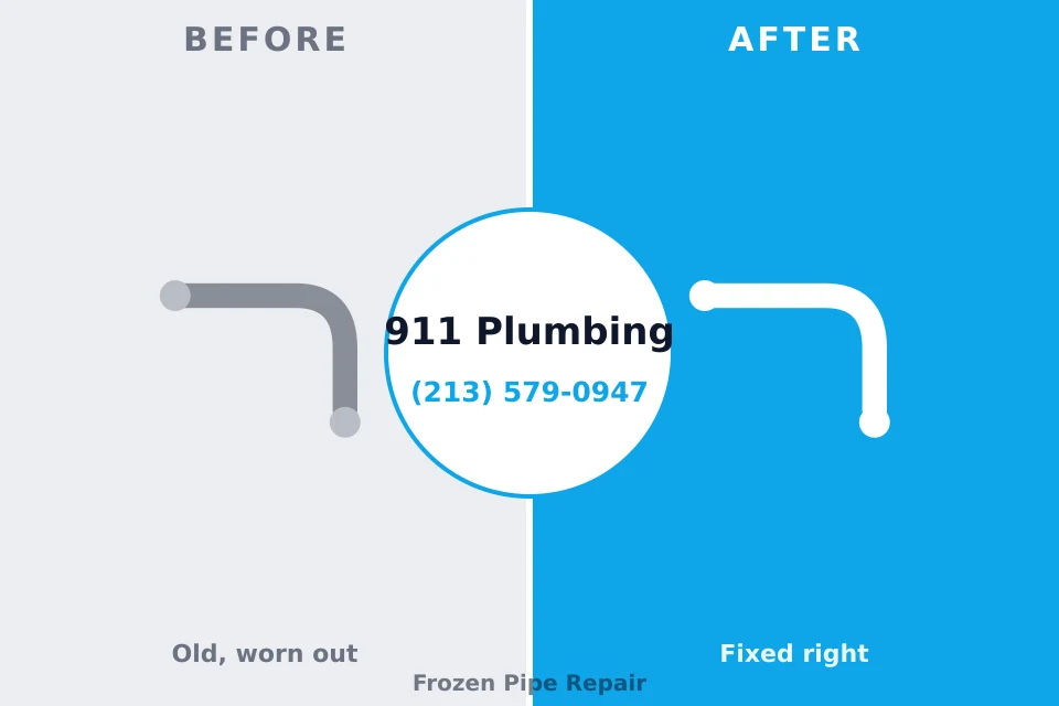 Before and after: plumbing repair Mount Hermon, VA